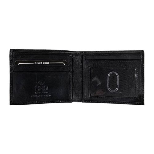 Cartera casual Samtee para caballero negro 4745 embossed
