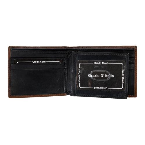 Cartera casual Samtee para caballero café 786 embossed