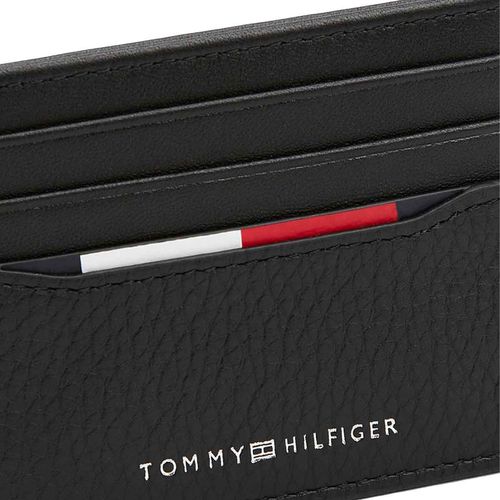 Tarjetero Tommy Hilfiger para caballero negro am0am13512-bds