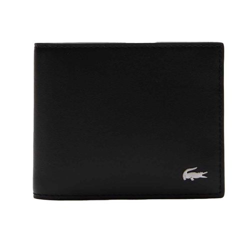 Cartera casual Lacoste para caballero negro nh1115fg