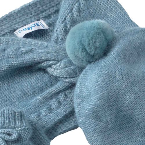 Set de gorro Mayoral azul para bebé 10019