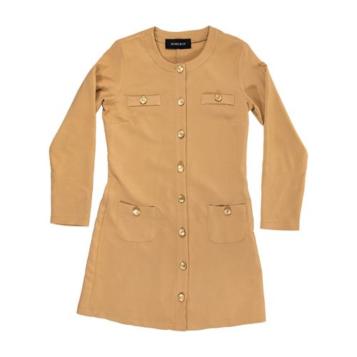 Vestido Mako & Co café para dama MKMV0058