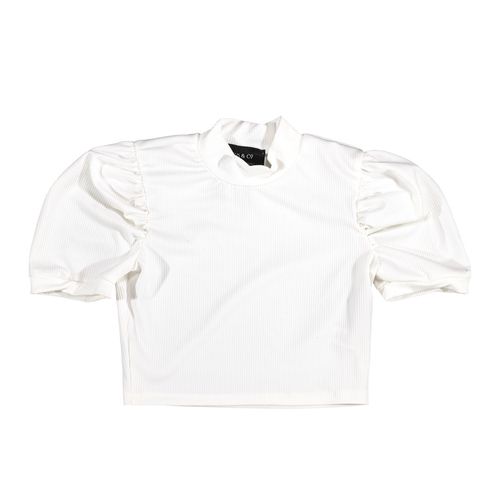 Blusa Mako & Co blanco para dama MKMB0095