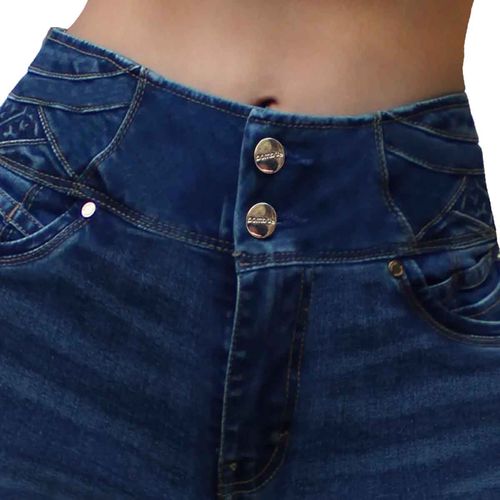 Pantalón de mezclilla Bombay azul para dama NASHIRA