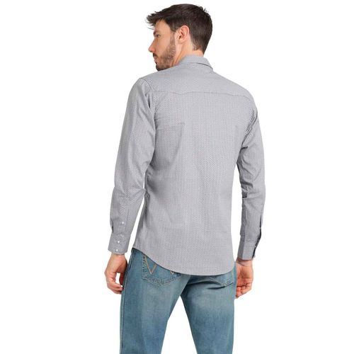 Camisa Wrangler azul para caballero 112373576