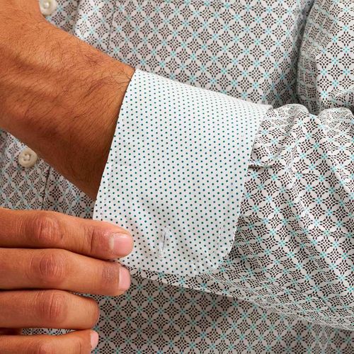 Camisa Wrangler beige para caballero 112374189