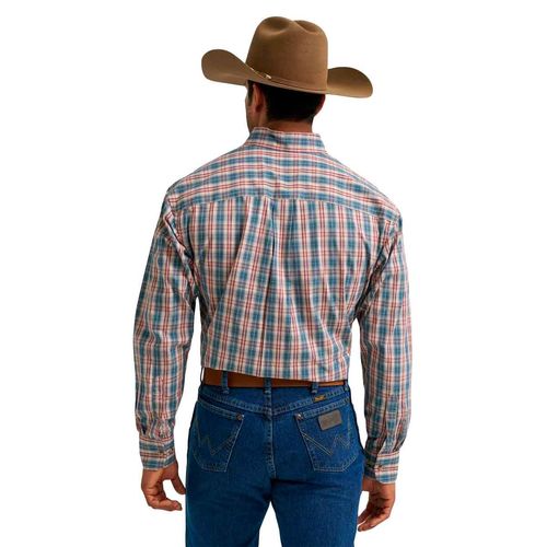 Camisa Wrangler gris para caballero 112374188