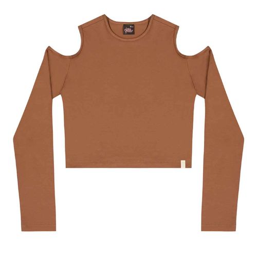 Blusa Gloss café para jovencita 31932