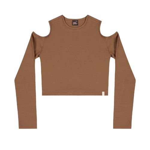 Blusa Gloss café para jovencita 31932