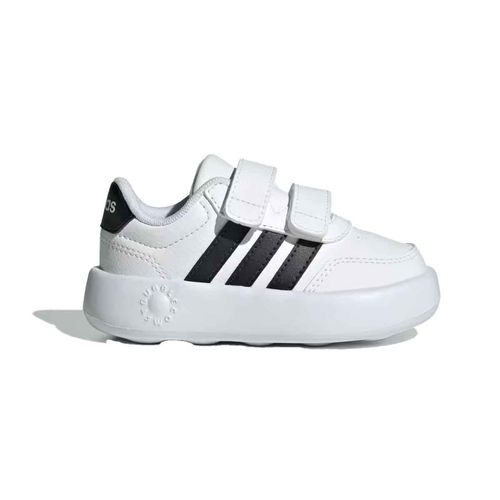Tenis casual Adidas blanco para niño JS3680