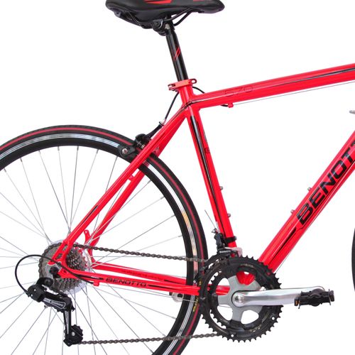 Bicicleta Benotto Ruta 570 R700 Aluminio 14V. Rojo Neon Talla:51