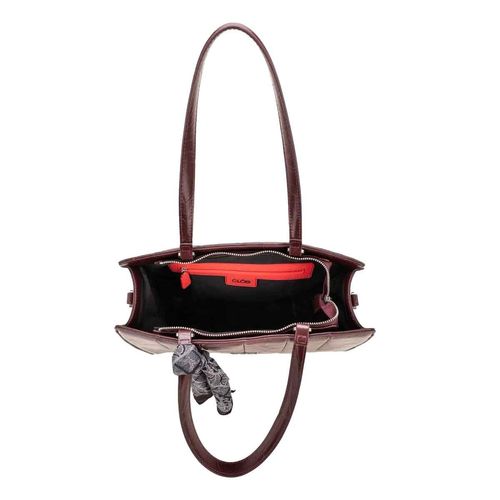 Bolso satchel Cloe para dama tinto 2blco25099tin