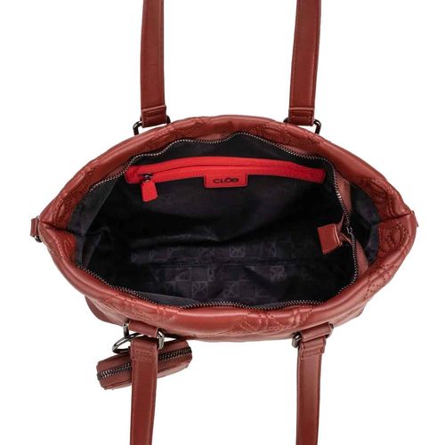 Bolso tote bag Cloe para dama tinto r2blo25814tin