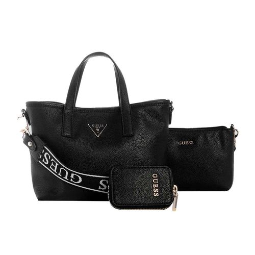 Bolso mini tote bag Guess para dama negro bg869175-bla