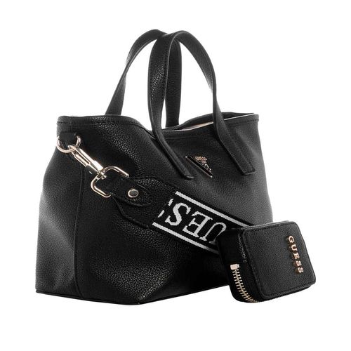 Bolso mini tote bag Guess para dama negro bg869175-bla