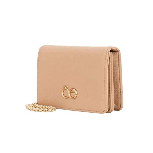 Cartera flap Cloe para dama beige 2bicv25258nud