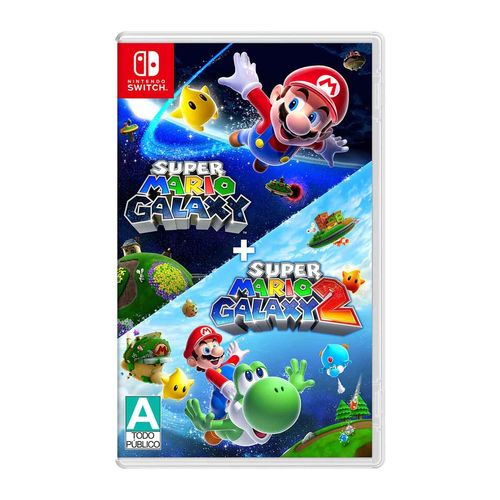 Videojuego Nintendo Switch super mario galaxy 1 y 2 multicolor hmc-p-bpdpa