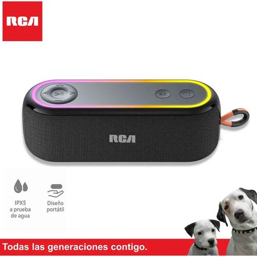 Bocina portatil Rca ipx5 negro dbh110bt