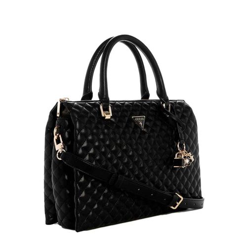 Bolso satchel Guess para dama negro qg867906-bla