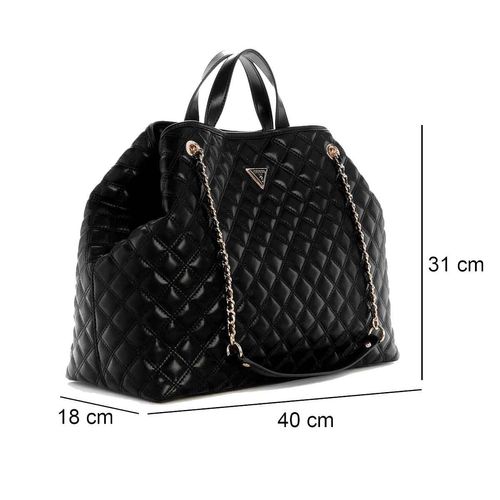 Bolso tote bag Guess para dama negro qg967329-bla