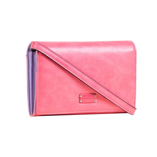 Cartera casual Crabtree para dama rosa e3755