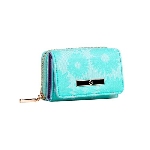 Cartera casual Crabtree para dama verde e3740