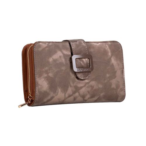 Cartera casual Crabtree para dama café e3720
