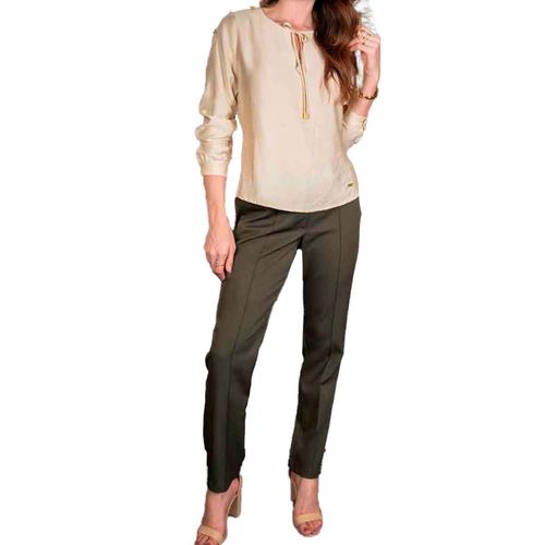 Blusa Anne Klein beige para dama 7663