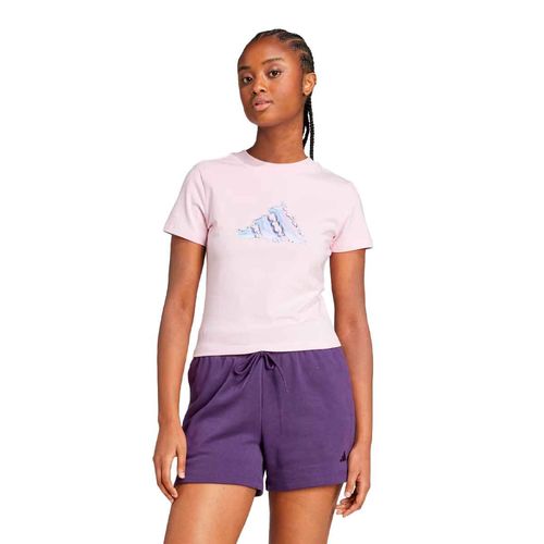 Playera deportiva Adidas rosa para dama JV8523