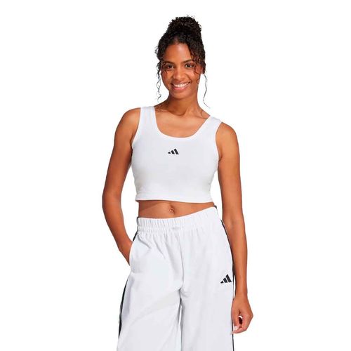 Top deportivo Adidas blanco para dama JD0545