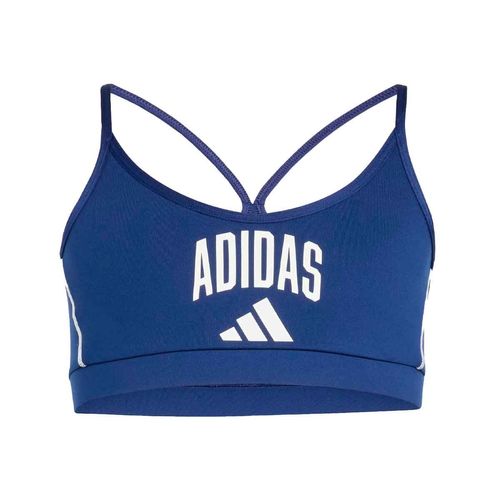 Top deportivo Adidas azul para niña JW8659