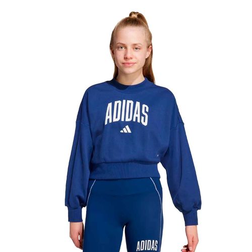 Sudadera deportiva Adidas azul para dama JM1535