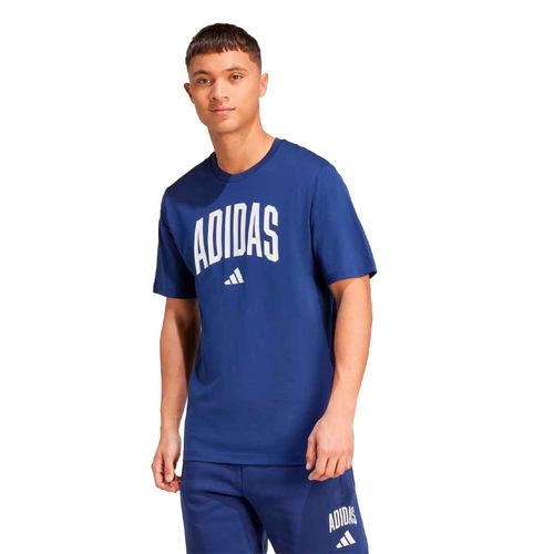 Playera deportiva Adidas azul para caballero JM6417