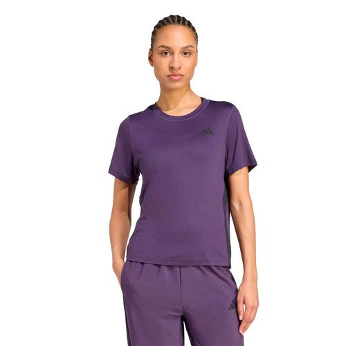 Playera deportiva Adidas morado para dama JY2136