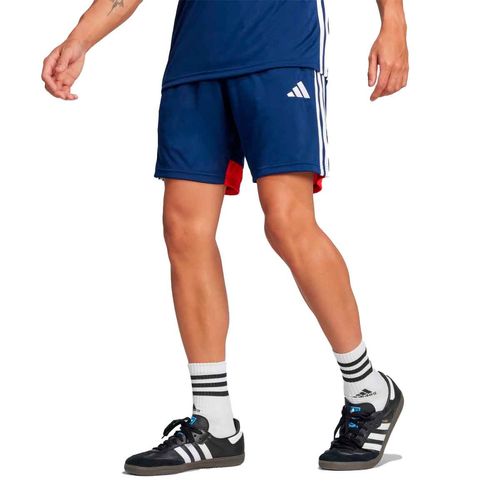 Short deportivo Adidas azul para caballero JD0455