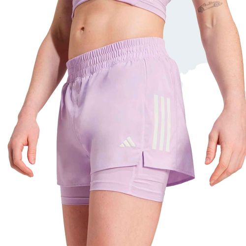 Short deportivo Adidas lila para dama JW9693