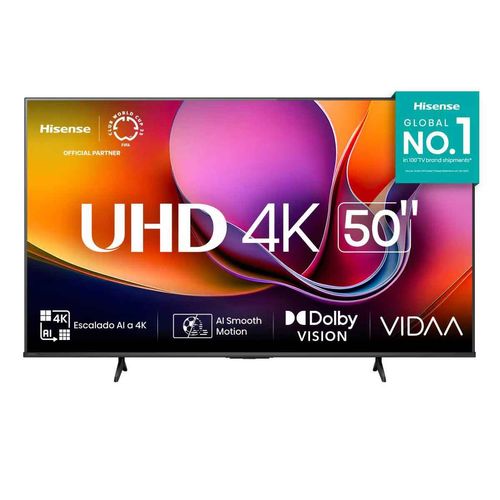 Pantalla Hisense 50p 4K Uhd negro 50a65nv
