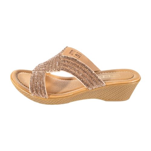 Sandalia de piso Now Or Never para dama rosa 4072