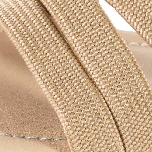 Sandalia de piso Now Or Never para dama beige 4095