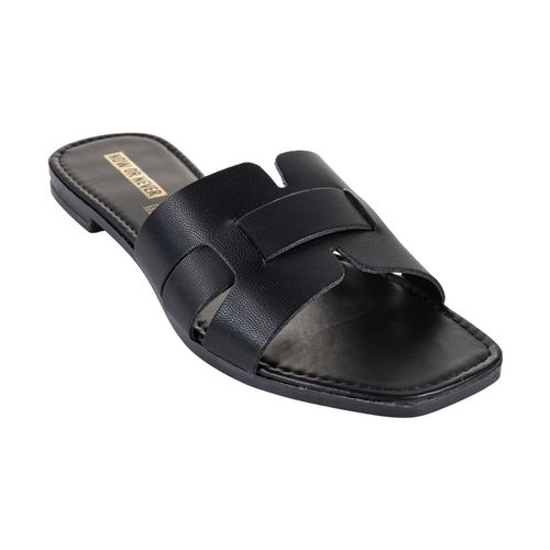Sandalia de piso Now Or Never para dama negro 27