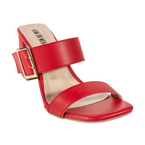 Sandalia casual Now Or Never para dama rojo 1002