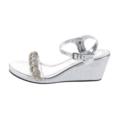 Zapatilla de fiesta  Now Or Never para dama plateado 4036