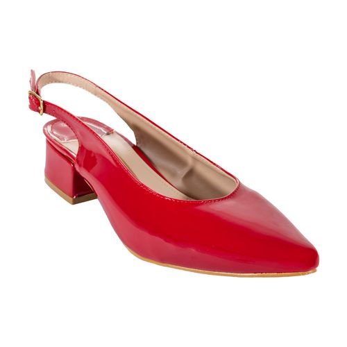 Zapato casual Now Or Never para dama rojo 9