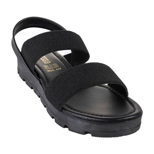 Sandalia confort Now Or Never para dama negro 432