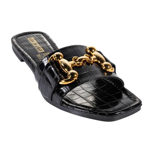 Sandalia de piso Now Or Never para dama negro 84