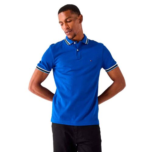 Playera tipo polo Tommy Hilfiger azul para caballero MW0MW40308-D03