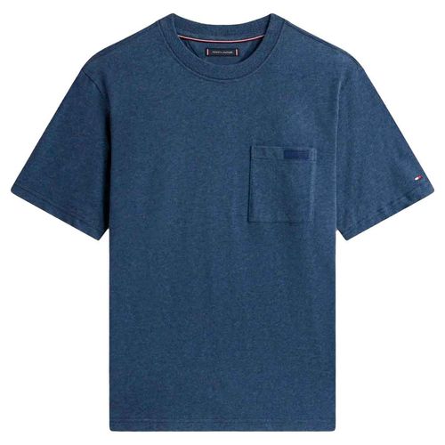 Playera Tommy Hilfiger azul para caballero MW0MW40410-DZ0
