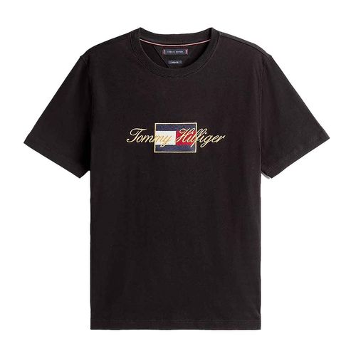 Playera Tommy Hilfiger negro para caballero MW0MW41500-BDS