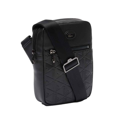 Mariconera Lacoste para caballero negro nh4486mr-000