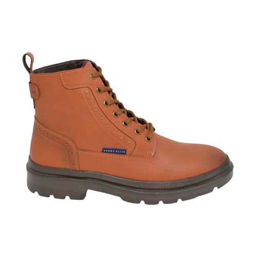 Bota casual Perry Ellis cognac para caballero 81009